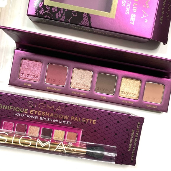 SIGMA BEAUTY “MAGNIFIQUE” Eyeshadow Palette + “ADORED” LIP SET BUNDLE - Picture 3 of 4